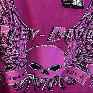 Official Harley Davidson, tank top in plum size small